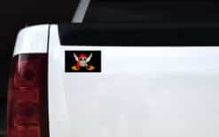 5in x 3in Pirate Jolly Roger Flag Bumper Sticker Decal Car Window Stickers Decals