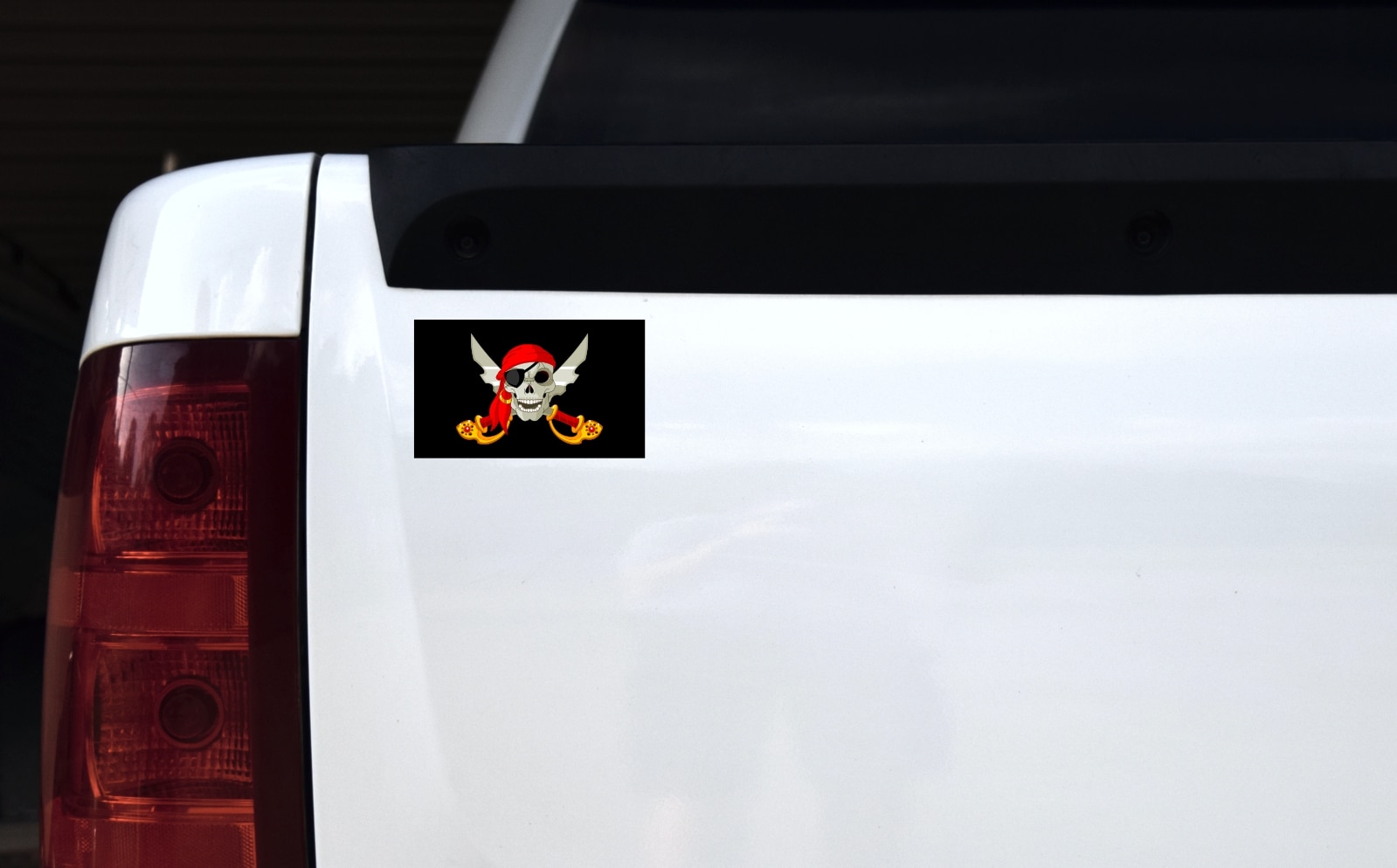 5in x 3in Pirate Jolly Roger Flag Bumper Sticker Decal Car Window Stickers Decals
