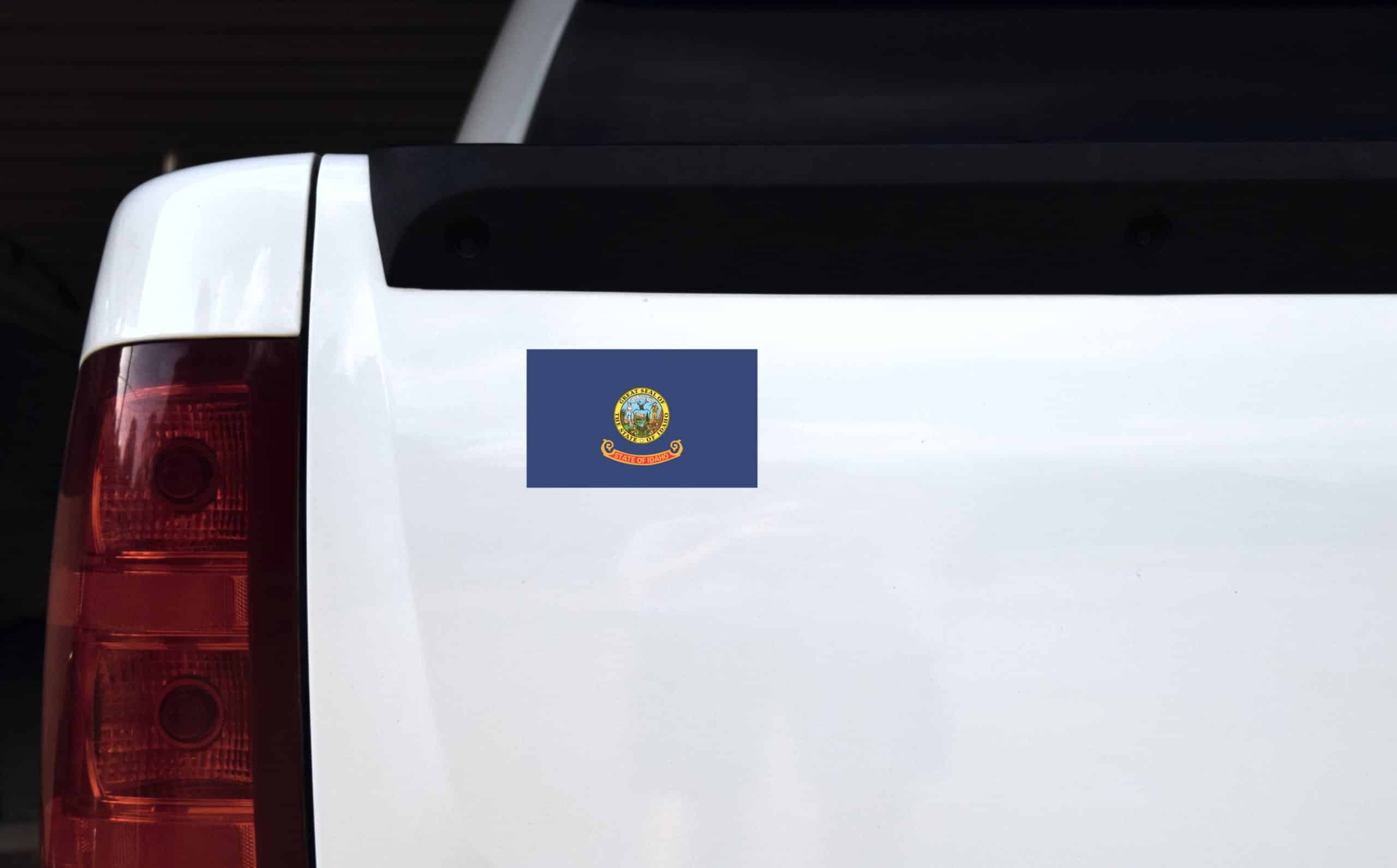 5in x 3in Idaho State Flag Vinyl Bumper Sticker Decal Window Sti - Image 4