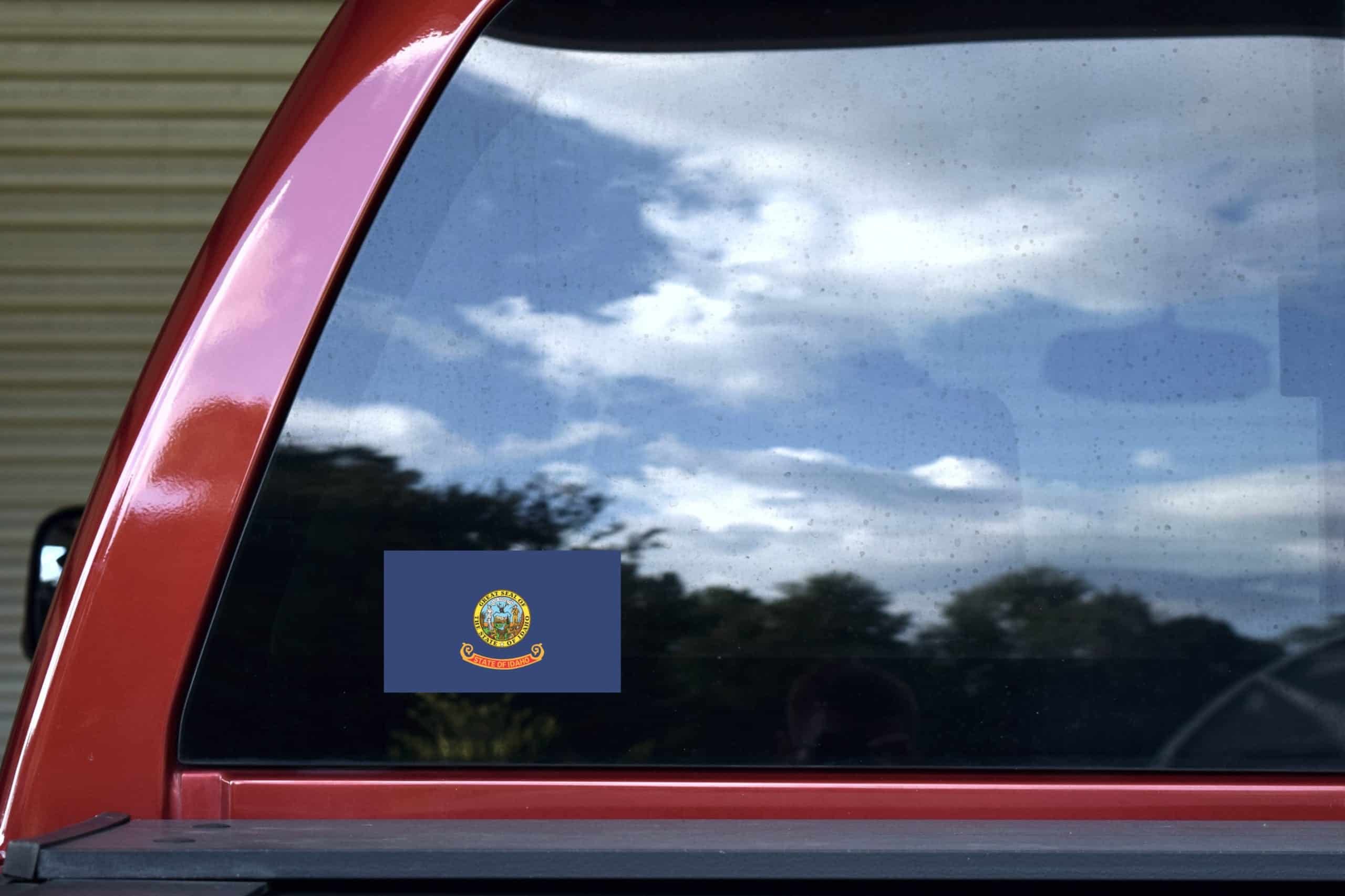 5in x 3in Idaho State Flag Vinyl Bumper Sticker Decal Window Sti - Image 5