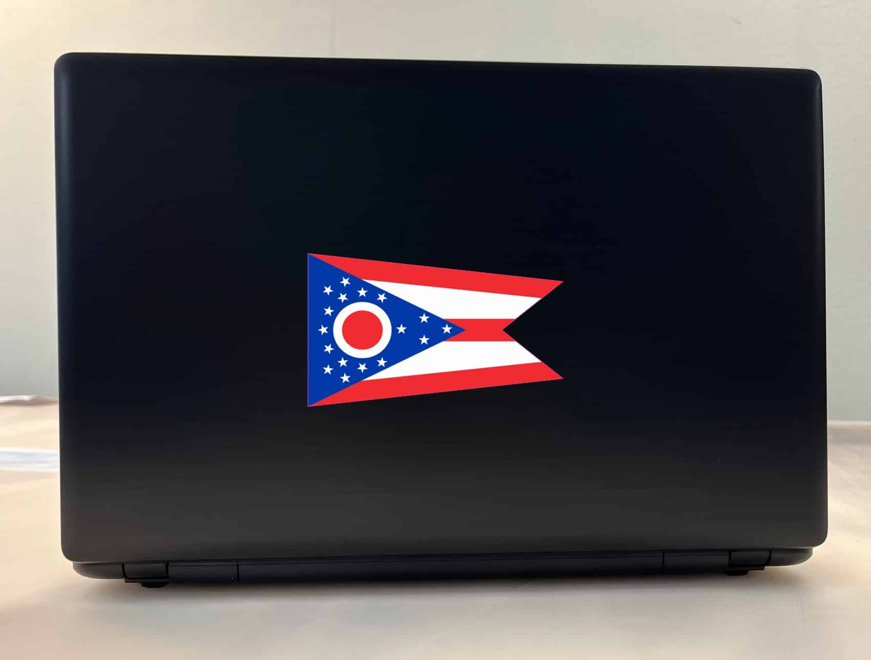 5in x 3in Ohio State Flag Bumper Sticker Decal Vinyl Window Stic - Image 3
