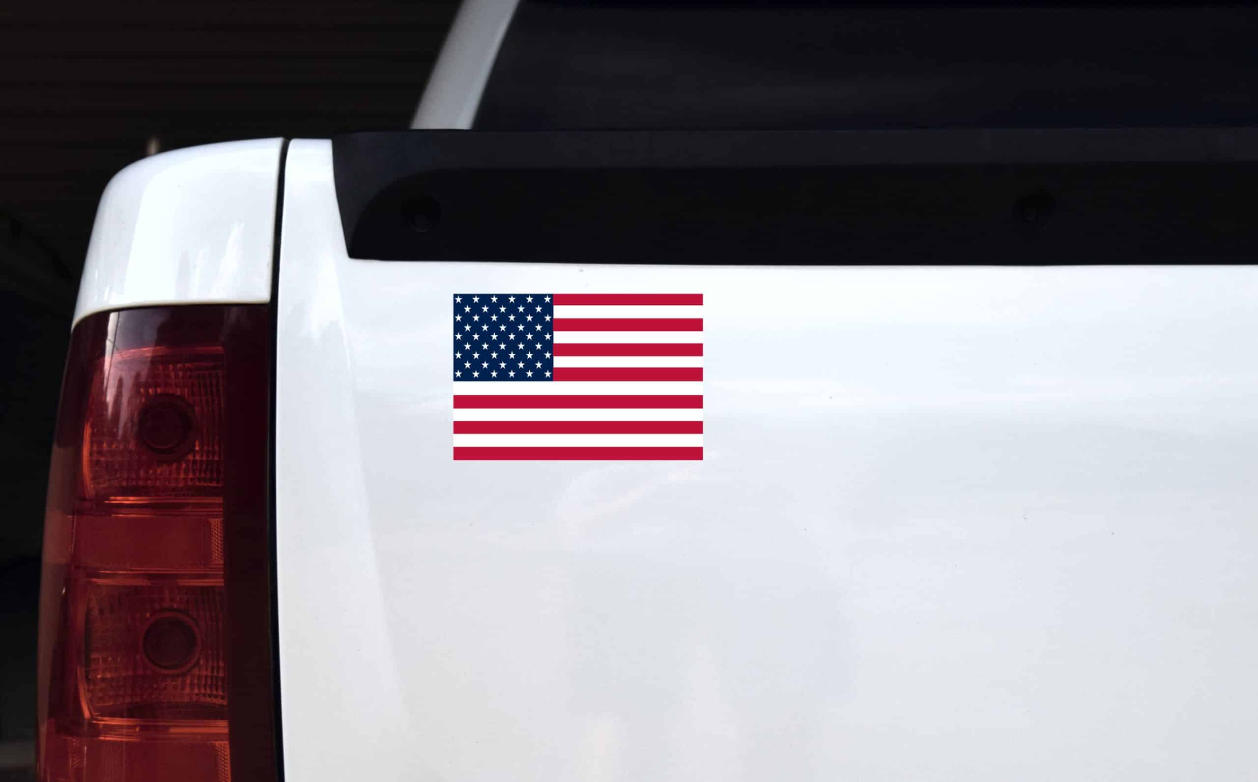 6inx4in United States US Flag Bumper Stickers Decal Car Window S - Image 4