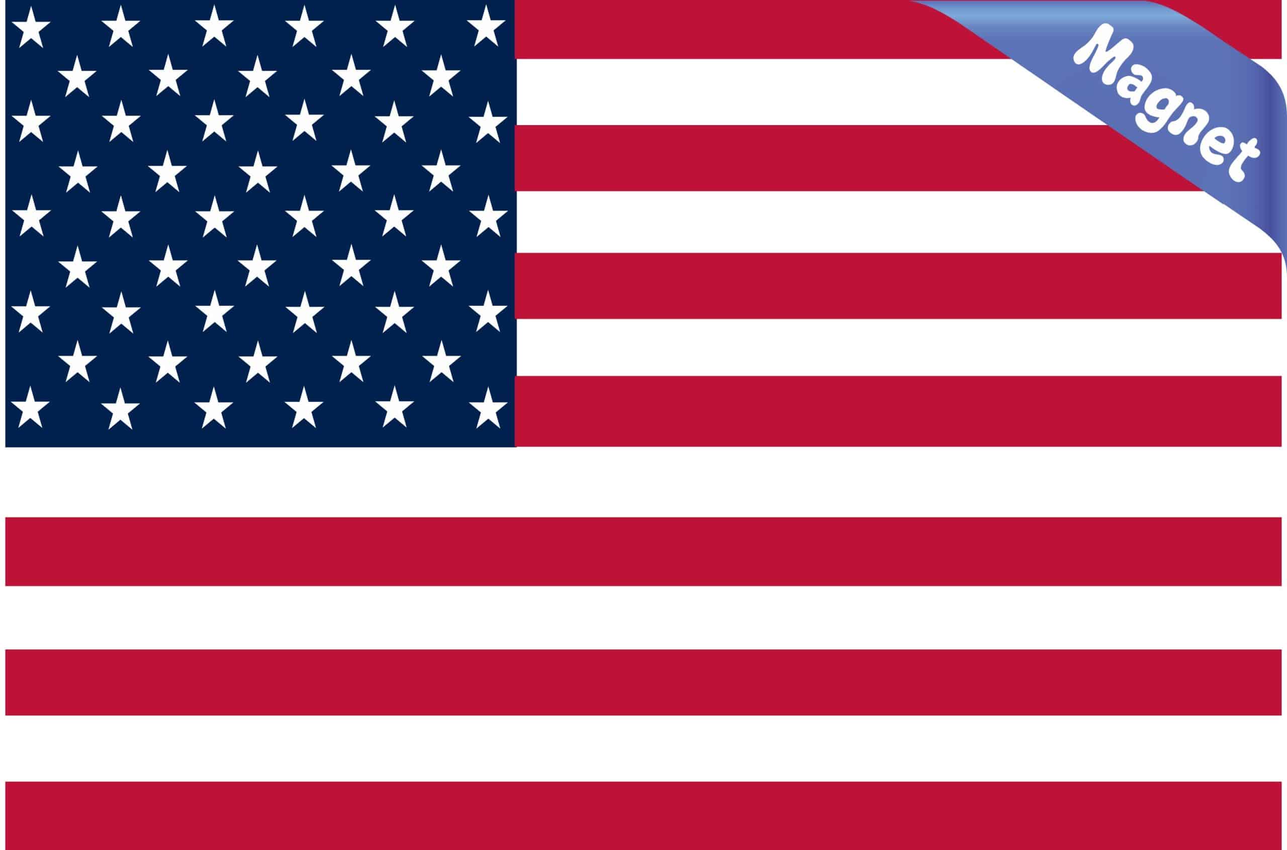 6in x 4in United States Flag Magnet Vinyl Flag Vehicle Bumper Ma - Image 2