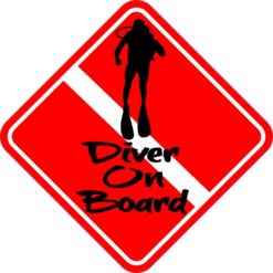 Diver On Board Sticker