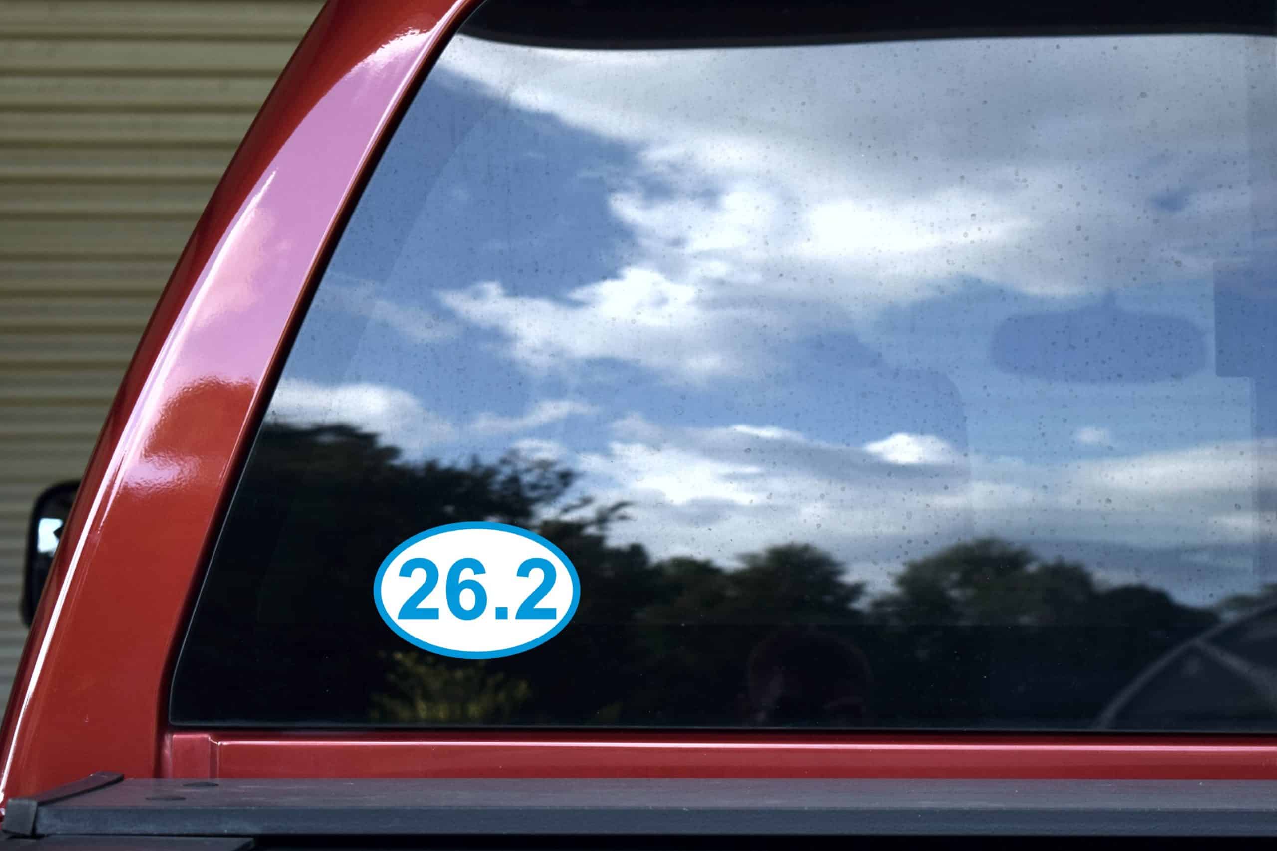 4.5in x 3in Marathon 26.2 Running Run Bumper Sticker Vinyl Decal Stickers Decals - Image 5