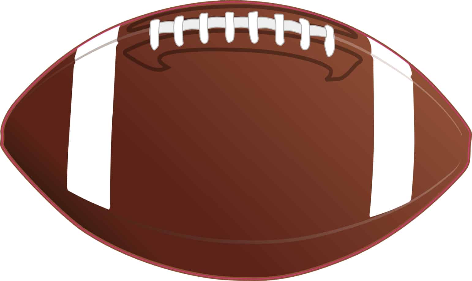 StickerTalk Die Cut Football Bumper Sticker, 5.75 inches x 3.25