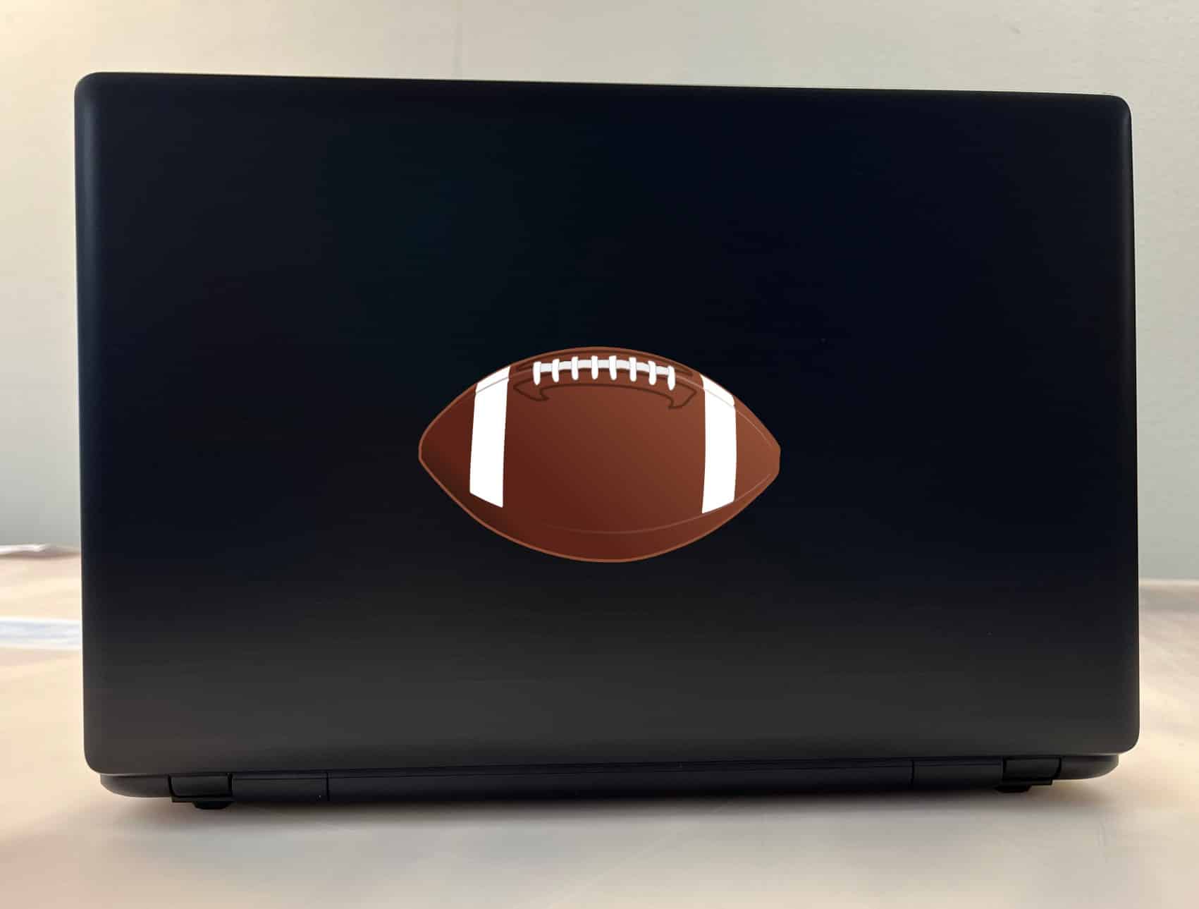 StickerTalk Die Cut Football Bumper Sticker, 5.75 inches x 3.25 - Image 3