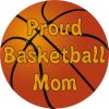 Proud Basketball Mom Sticker