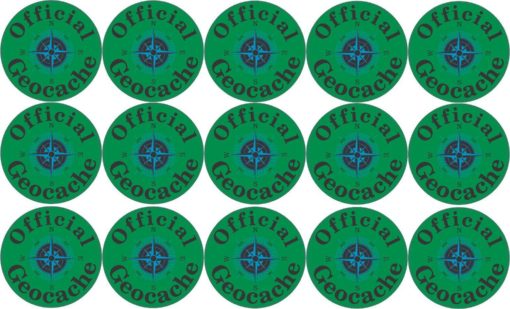 Official Geocache Micro Cache Stickers