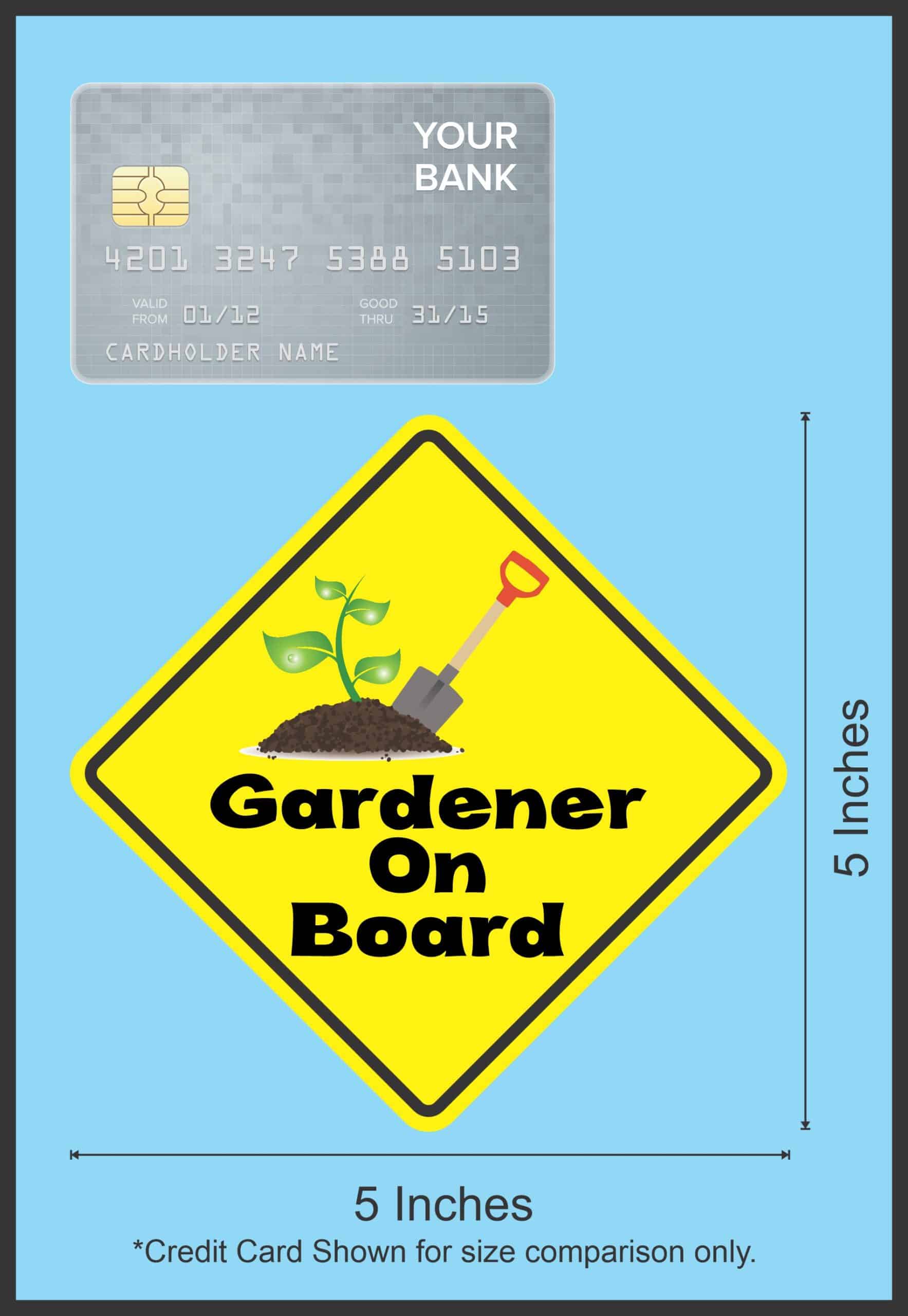 5in x 5in Gardener On Board Magnet - Image 4
