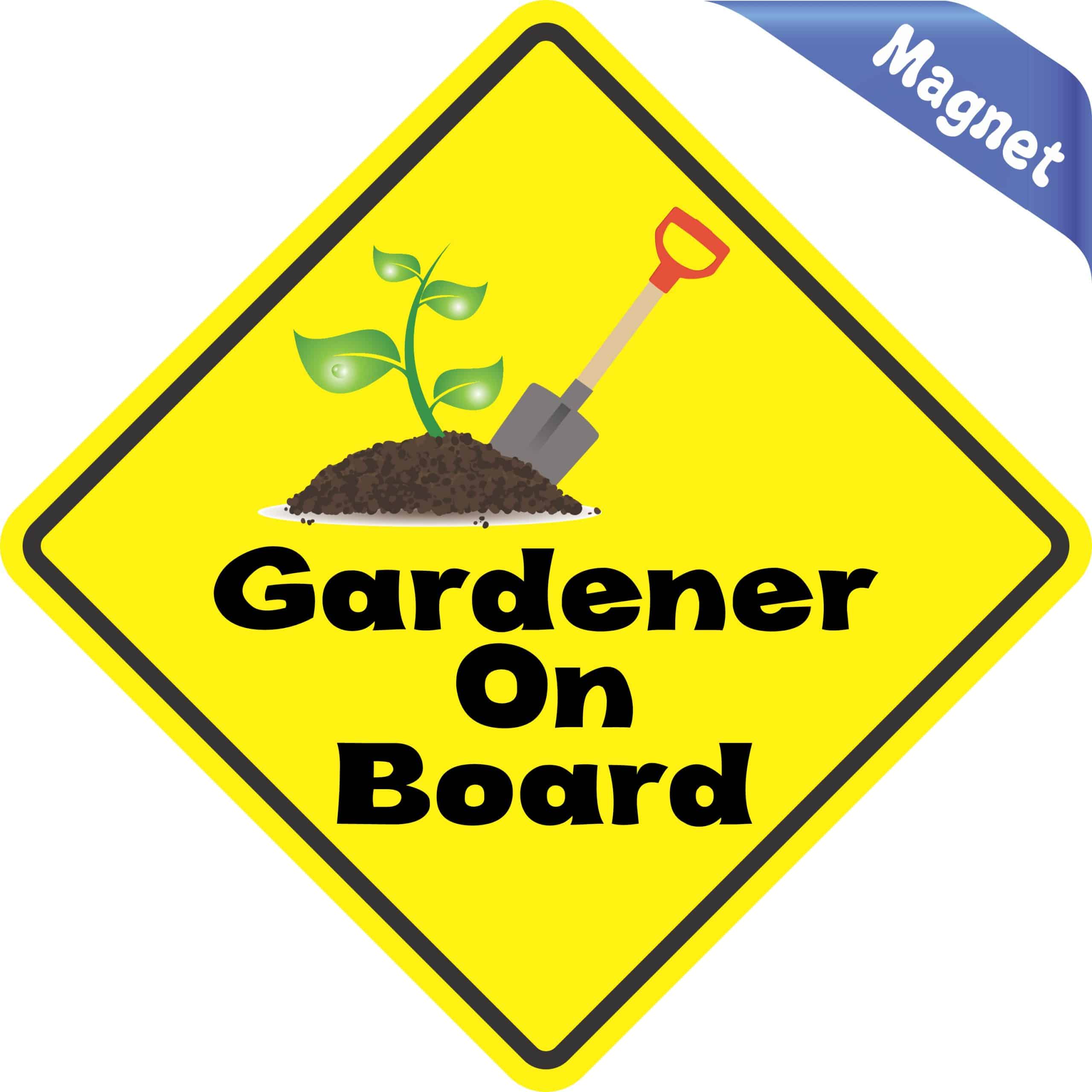 5in x 5in Gardener On Board Magnet - Image 3