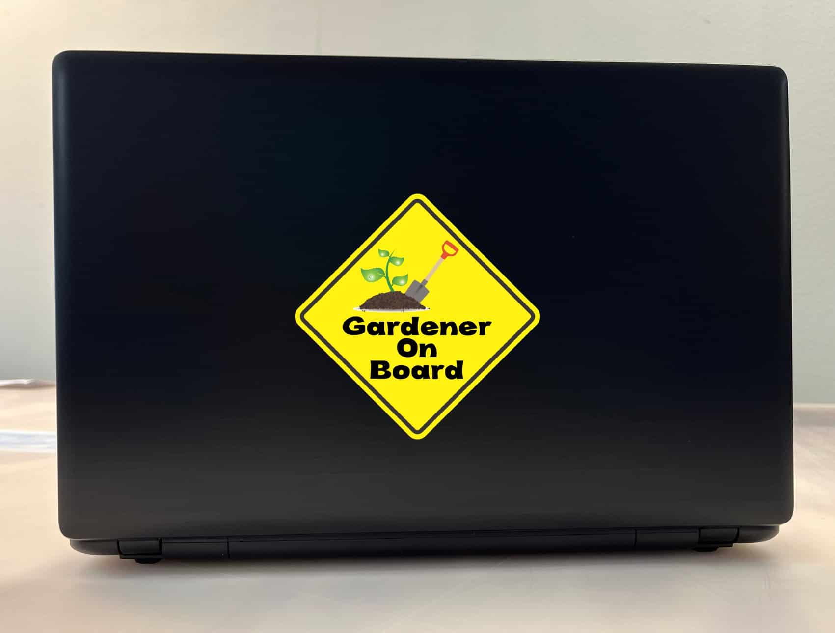5in x 5in Gardener On Board Sticker - Image 4