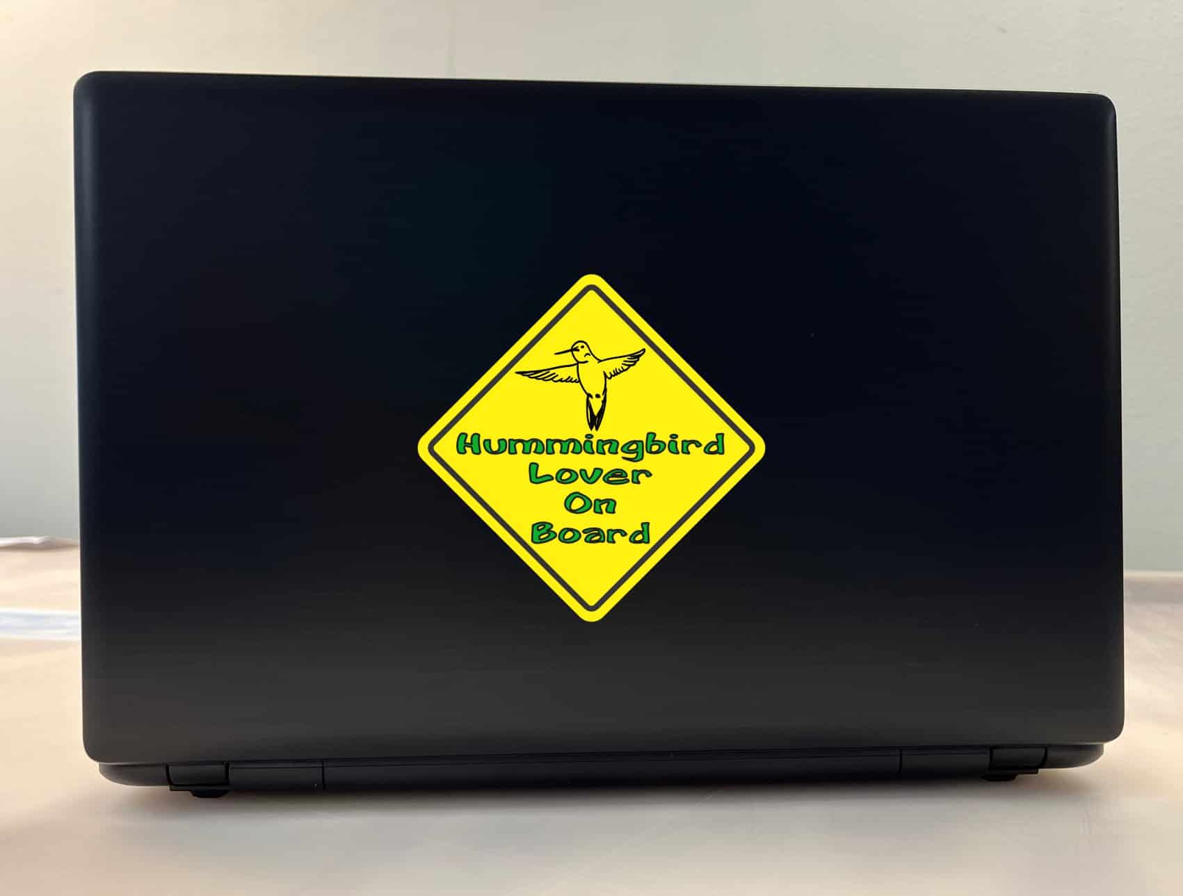 5in x 5in Hummingbird Lover On Board Sticker - Image 4