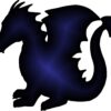 Blue Dragon Vinyl Sticker