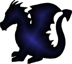 Blue Dragon Vinyl Sticker