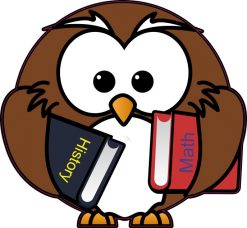 4.5inx4.5in Die Cut Book Smart Owl owls Bumper Sticker Decal Car Window Stickers Decals