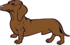 Die Cut Dachshund