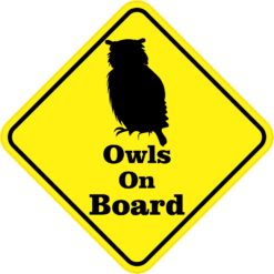 Owls On Board Sticker