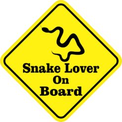 Snake Lover On Board Sticker