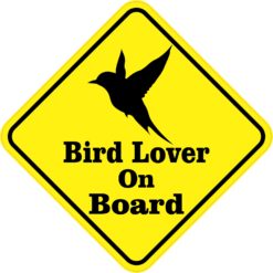 Bird Lover On Board Sticker