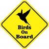 Birds On Board Sticker