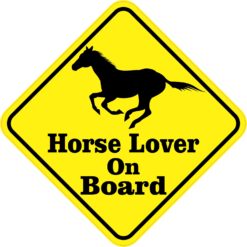 Horse Lover On Board Sticker