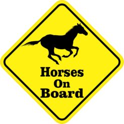 Horses On Board Sticker