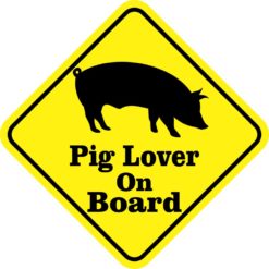 Pig Lover On Board Sticker