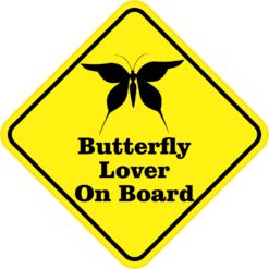 Butterfly Lover On Board Sticker
