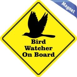 Alternative view of 5in x 5in Bird Watcher On Board Magnet