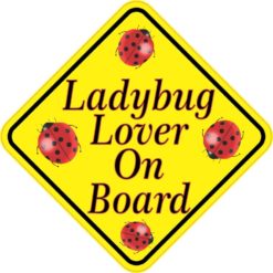 Ladybug Lover On Board Sticker