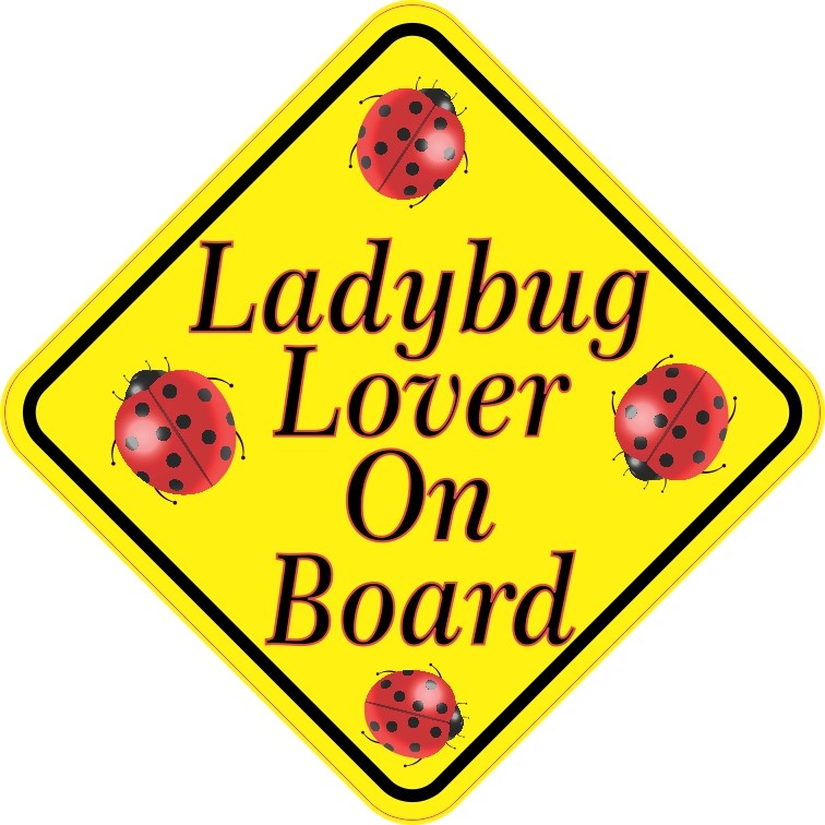 Ladybug Lover On Board Sticker