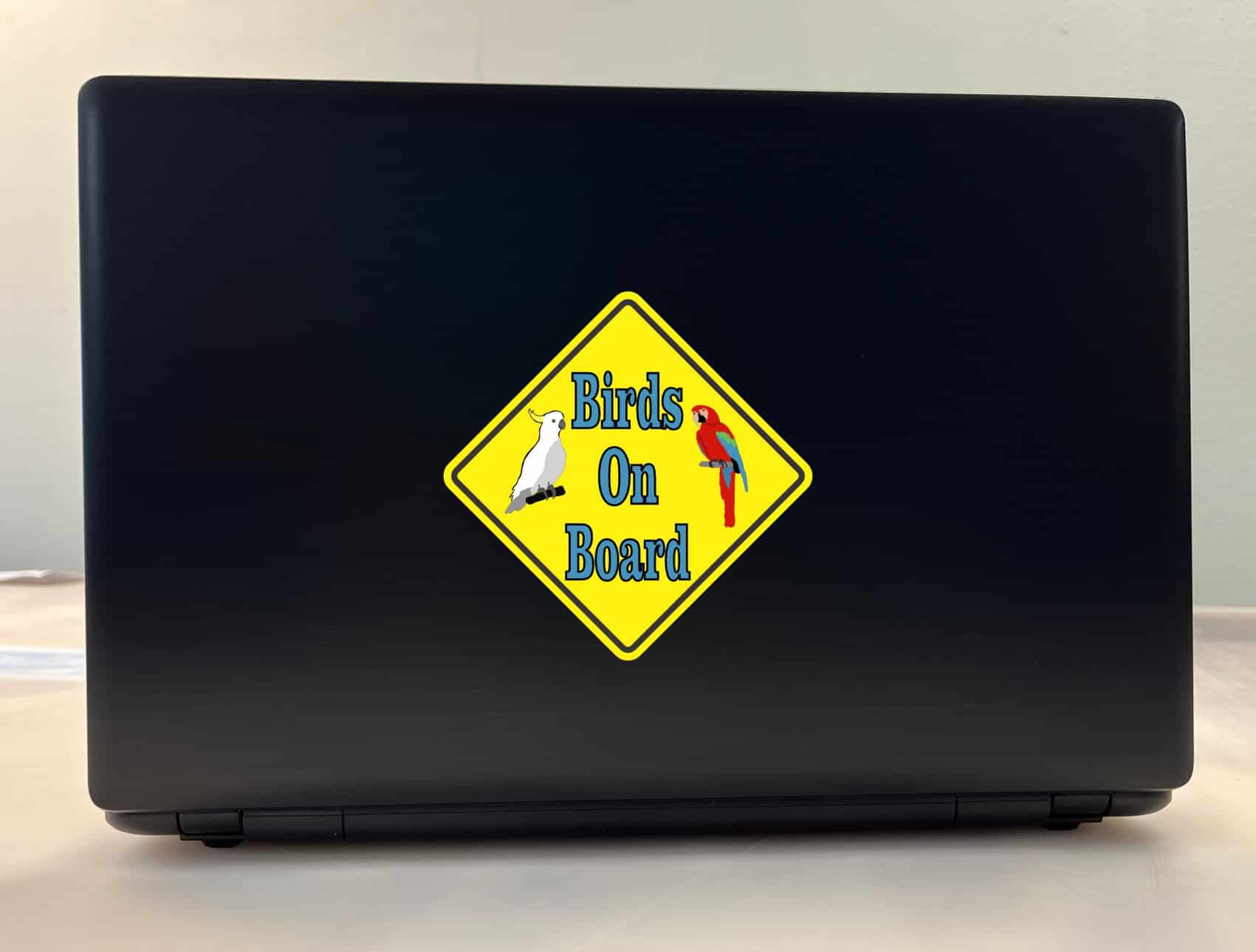 5in x 5in Birds On Board Sticker - Image 3