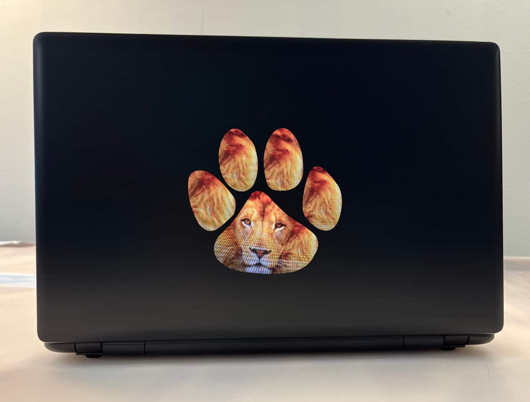 4.5in x 5in Lion Animal Paw Print Window Sticker Decal Stickers Decals - Image 3