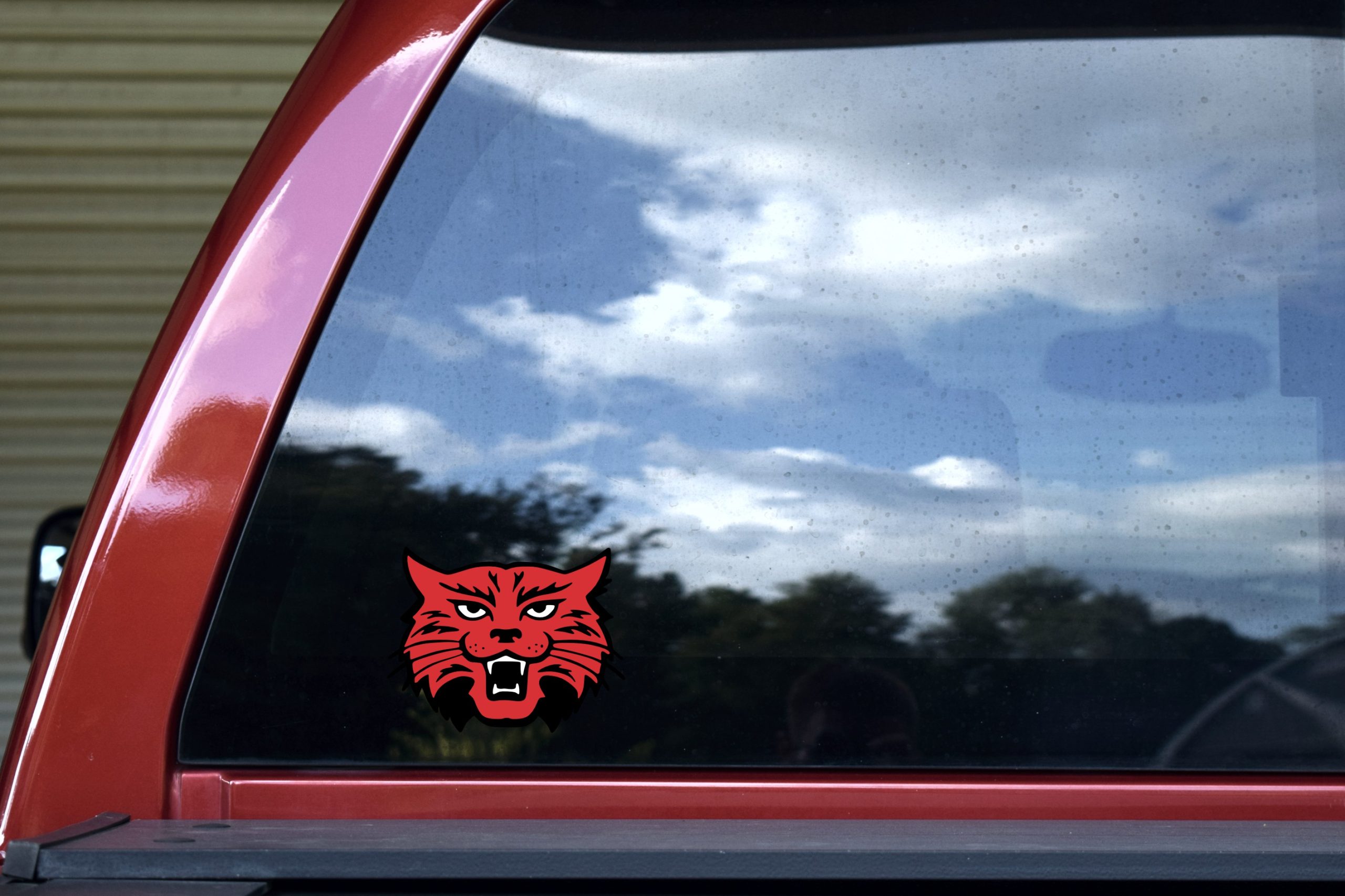 4.5inx4in Red Black Wildcat Mascot Bumper Sticker Decal Vinyl Car Stickers Decals - Image 5