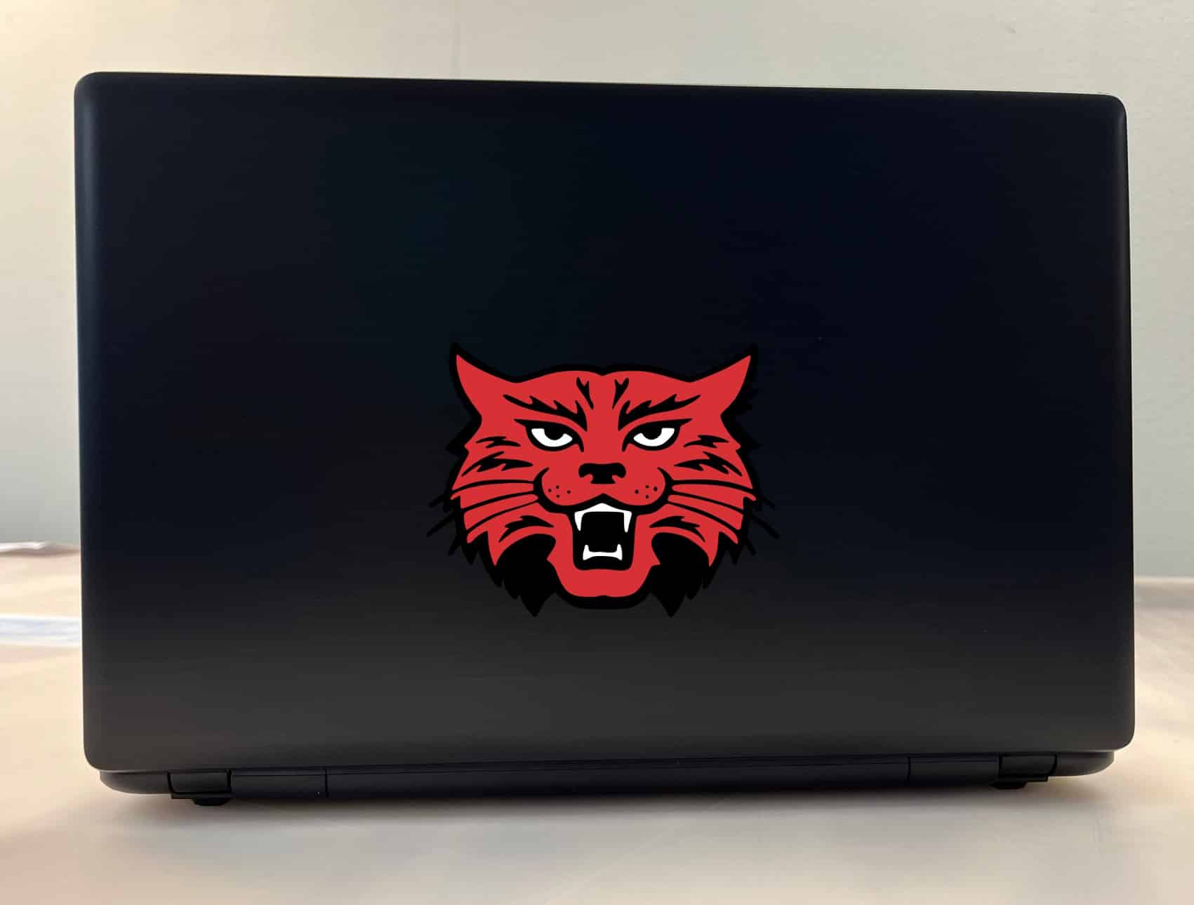 4.5inx4in Red Black Wildcat Mascot Bumper Sticker Decal Vinyl Car Stickers Decals - Image 3