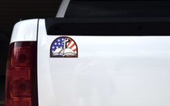 American Cross Bible Vinyl Sticker