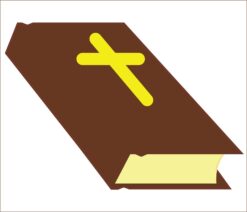 brown bible sticker