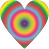 Rainbow Heart Sticker