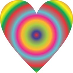 Rainbow Heart Sticker