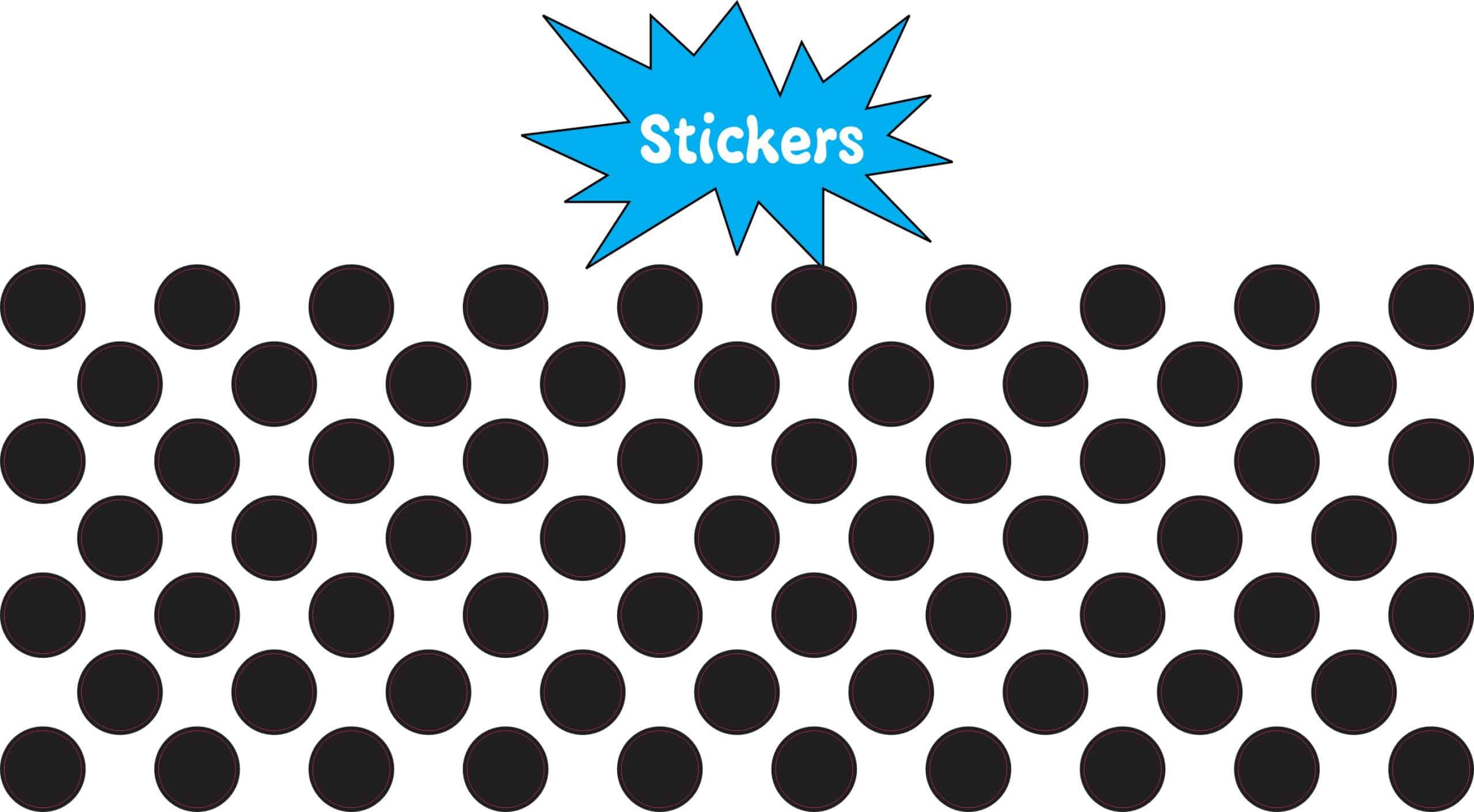 1/4 inch Black Camera Dots Webcam Covers - Image 2