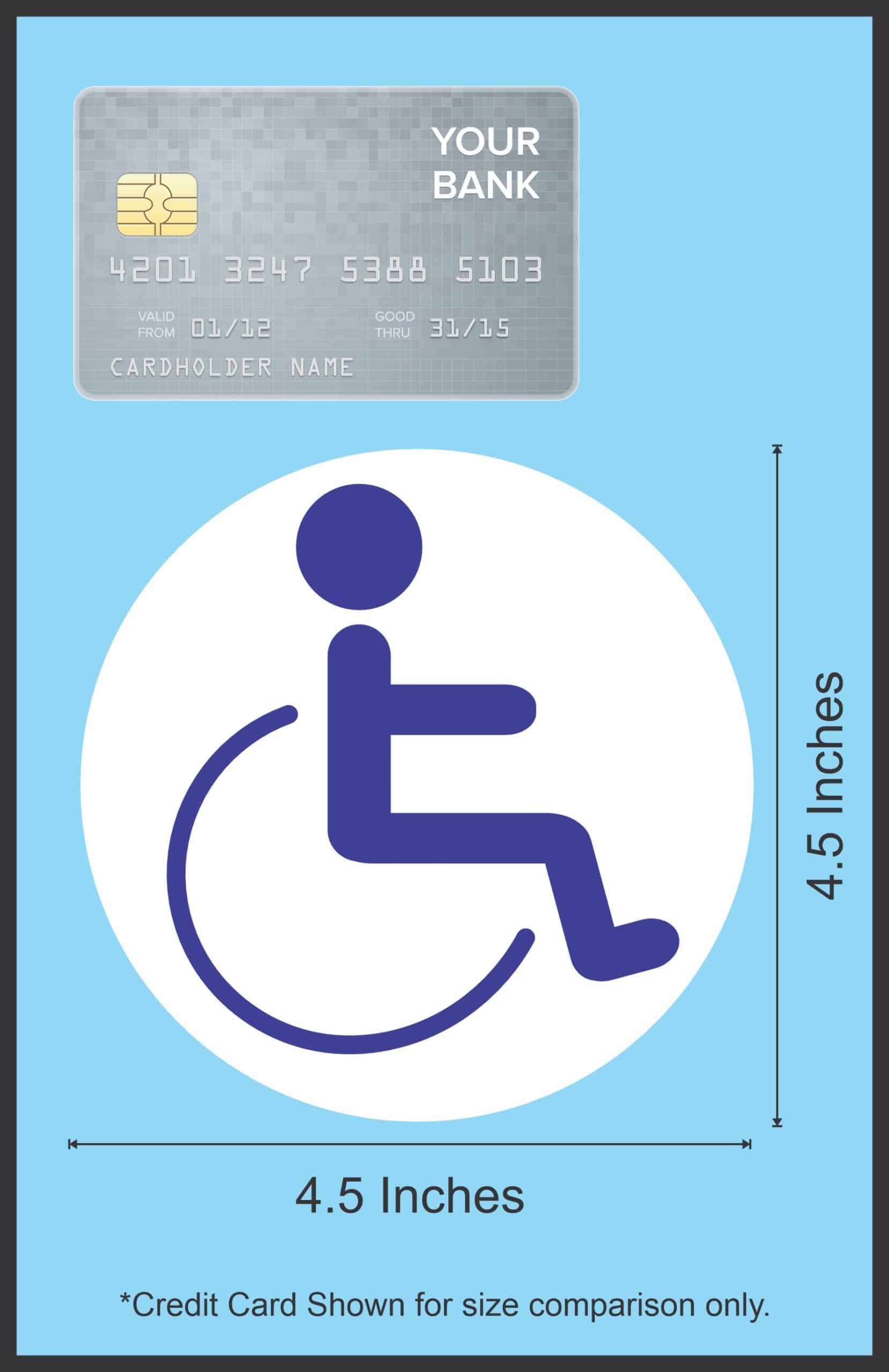 4.5inx4.5in Handicapped Business Sign Decal Sticker Window Signs Decals Stickers - Image 6