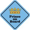 Prince on Board Sticker