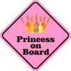 Princess on Board Magnet