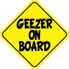 Geezer On Board Magnet