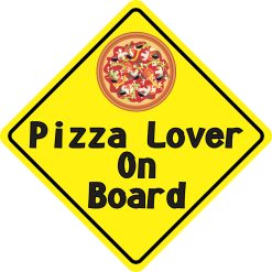 6in x 6in Pizza Lover On Board Magnet