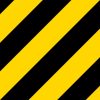Yellow and Black Warning Vinyl