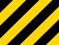 Yellow and Black Warning Vinyl