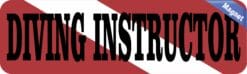 10in x 3in Diving Instructor Vinyl Bumper magnet Car magnetic magnets