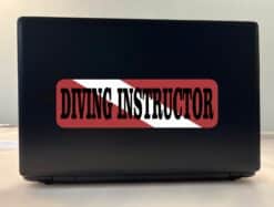 10in x 3in Diving Instructor Vinyl Bumper Sticker Decal Car Window Decals Stickers